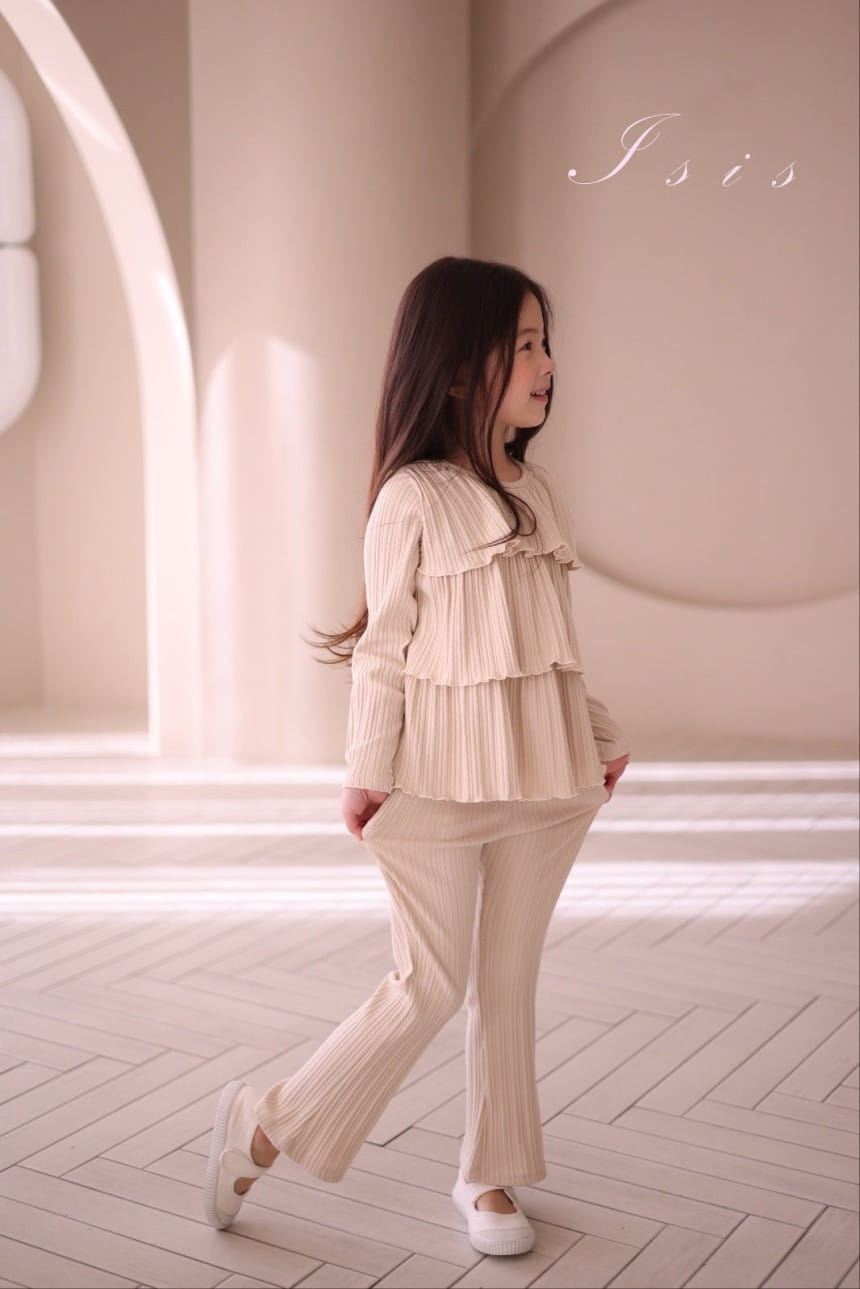 Isis - Korean Children Fashion - #magicofchildhood - Three Layered Frill Top Bottom Set - 7