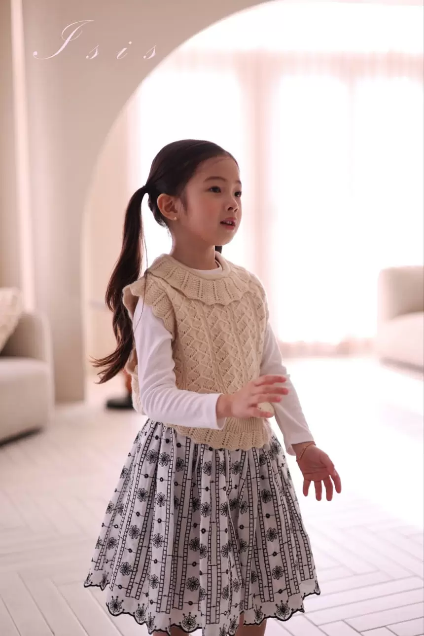 Isis - Korean Children Fashion - #minifashionista - Punching Scarlet Skirt - 8