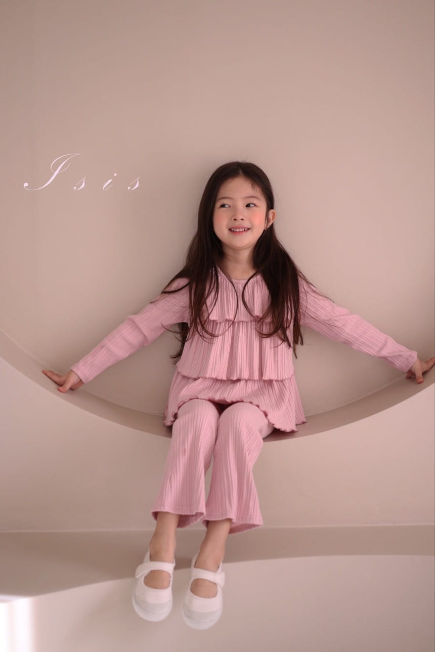 Isis - Korean Children Fashion - #toddlerclothing - Three Layered Frill Top Bottom Set - 11