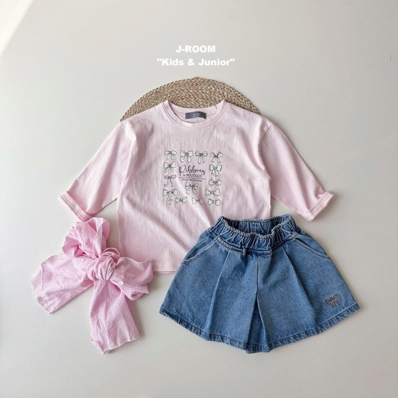 J-Room - Korean Children Fashion - #childofig - Ribbon Bio Washing Tee - 8