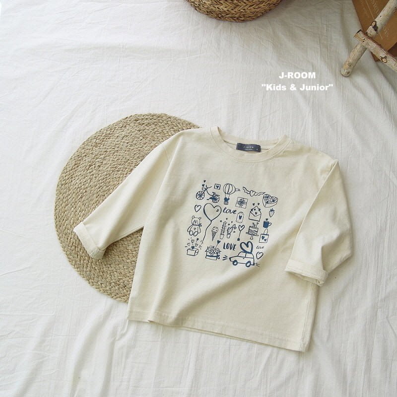 J-Room - Korean Children Fashion - #childofig - Love Love Paint Tee - 6