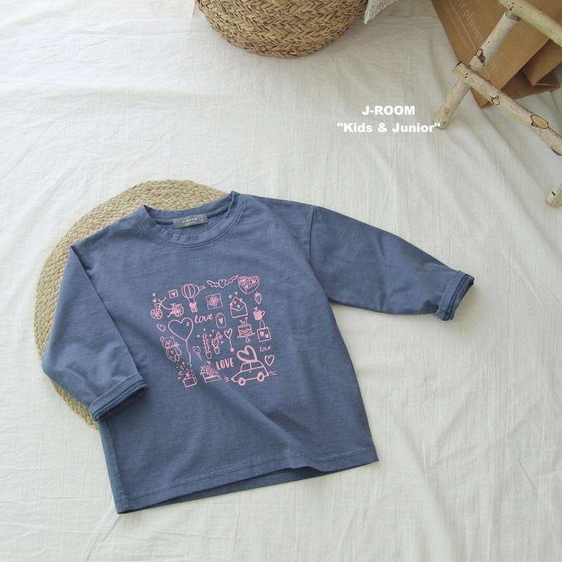 J-Room - Korean Children Fashion - #childofig - Love Love Paint Tee - 7