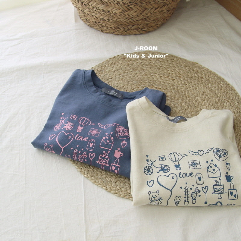 J-Room - Korean Children Fashion - #childrensboutique - Love Love Paint Tee - 8