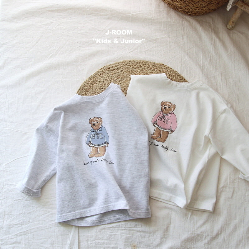 J-Room - Korean Children Fashion - #kidsstore - NYC Bear Tee - 6