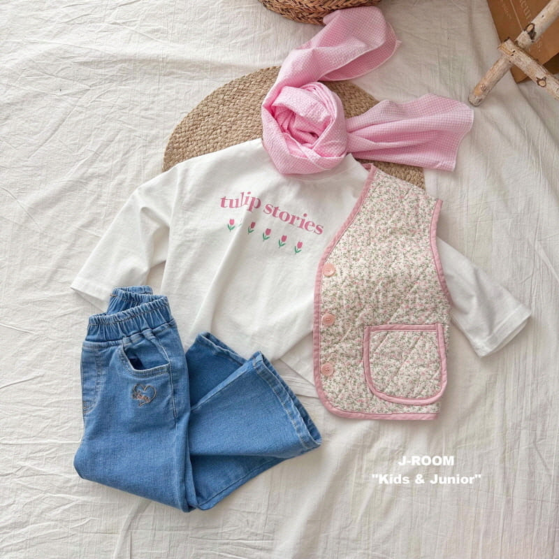 J-Room - Korean Children Fashion - #Kfashion4kids - Tulip Crop Tee - 4