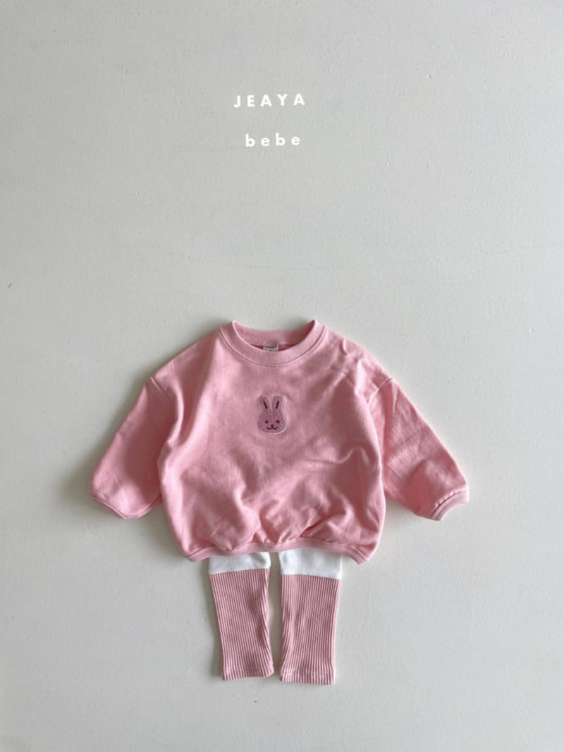 Jeaya & Mymi - Korean Baby Fashion - #onlinebabyshop - Friend Embroidery Top Bottom Set - 2