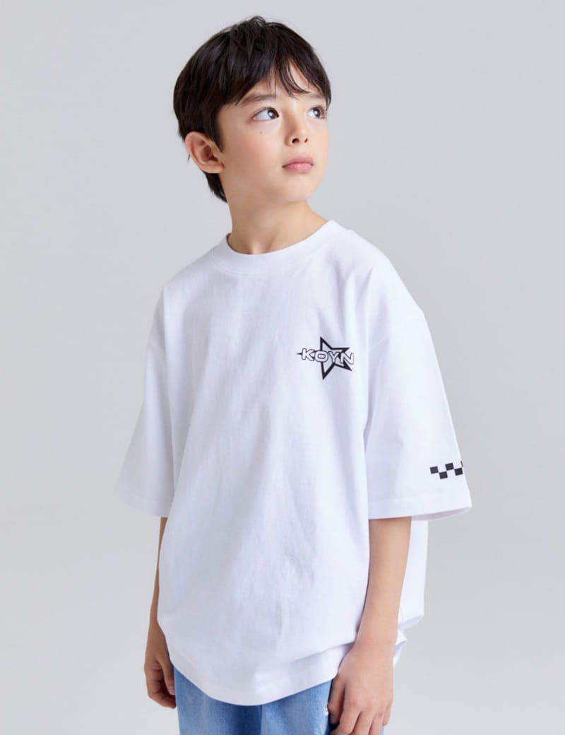 Kokoyarn - Korean Children Fashion - #childofig - Star Basic Short Sleeve Te