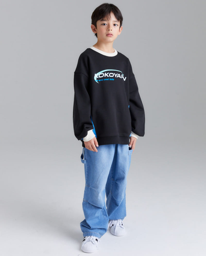 Kokoyarn - Korean Children Fashion - #kidsshorts - Martin Color Sweat - 3