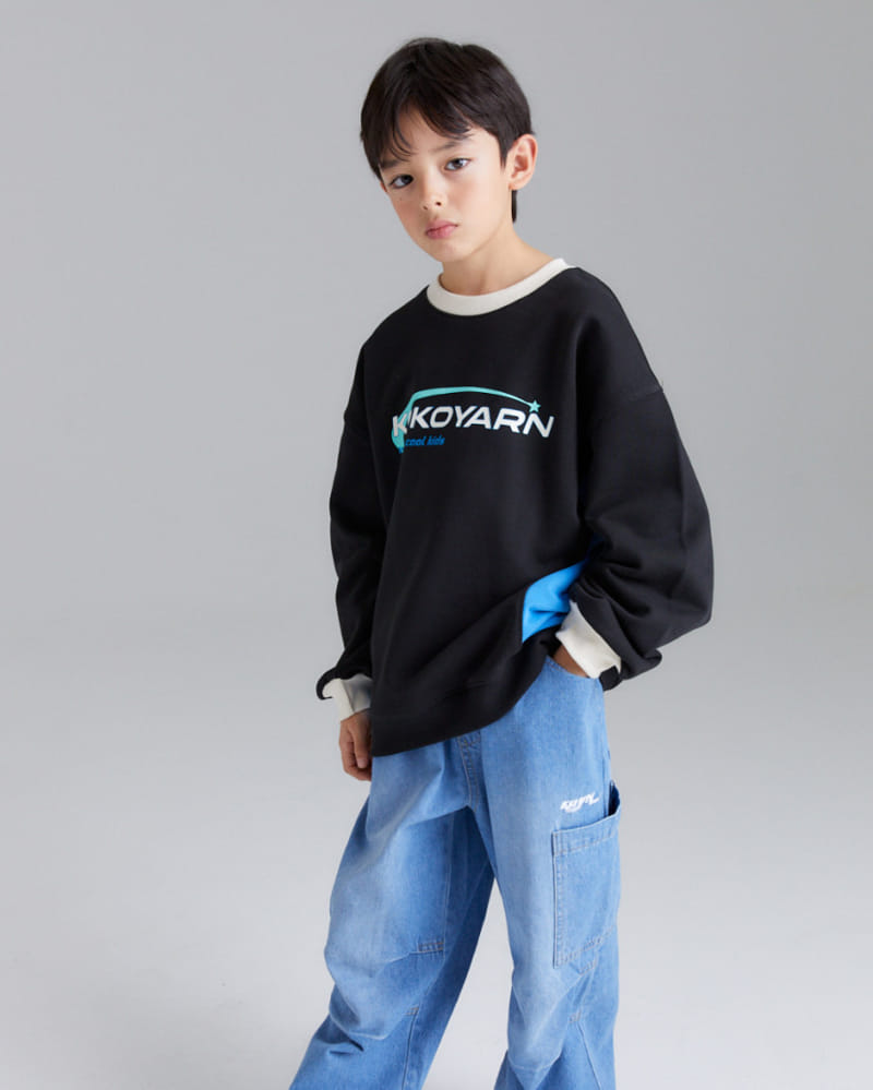 Kokoyarn - Korean Children Fashion - #kidsshorts - Martin Color Sweat - 4