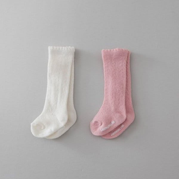 Lemonade - Korean Baby Fashion - #babyboutiqueclothing - Eyelet Pink Set Socks