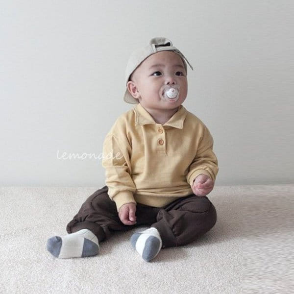 Lemonade - Korean Baby Fashion - #onlinebabyboutique - Muzi Collar Tee