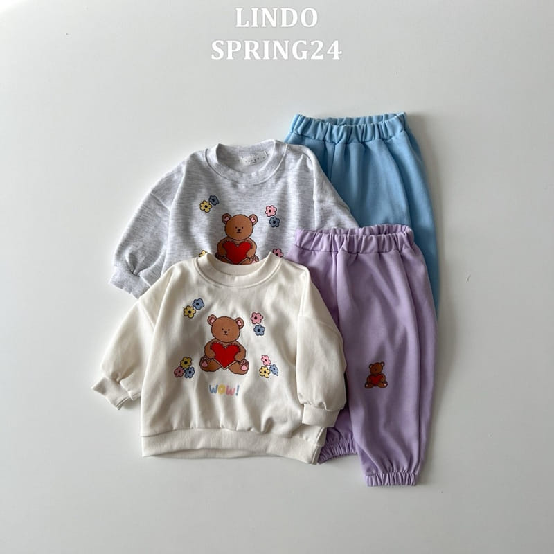Lindo - Korean Children Fashion - #stylishchildhood - Wow Bear Top Bottom Set
