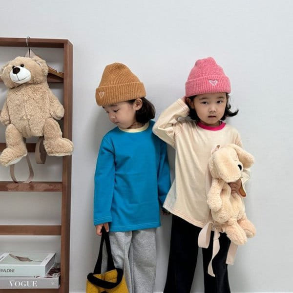 Little Rabbit - Korean Children Fashion - #fashionkids - Stitch Color Tee