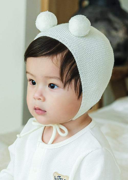 Littletini - Korean Baby Fashion - #babyoutfit - Cute Bonnet Hat