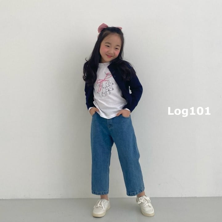 Log101 - Korean Children Fashion - #kidzfashiontrend - Ribbon Puppy Tee