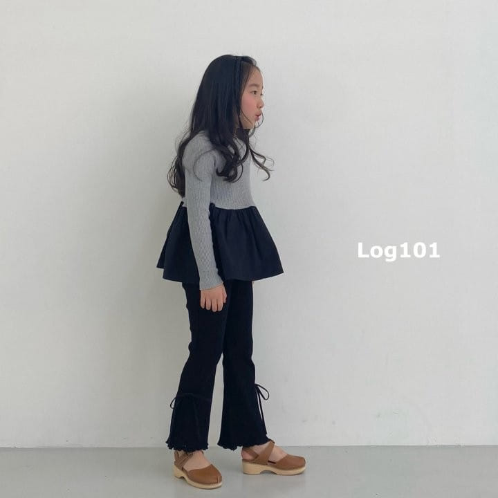 Log101 - Korean Children Fashion - #littlefashionista - Ribbon Boots Cut Pants - 11