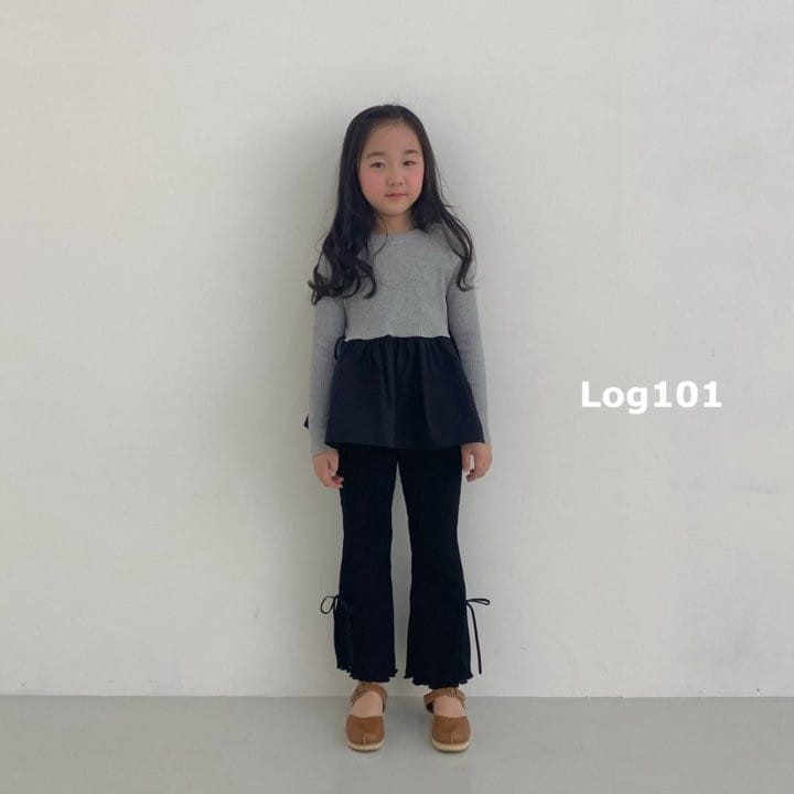 Log101 - Korean Children Fashion - #magicofchildhood - Ribbon Color Tee - 2