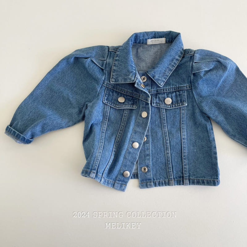 Melikey - Korean Children Fashion - #discoveringself - Puff Denim Jacket - 5