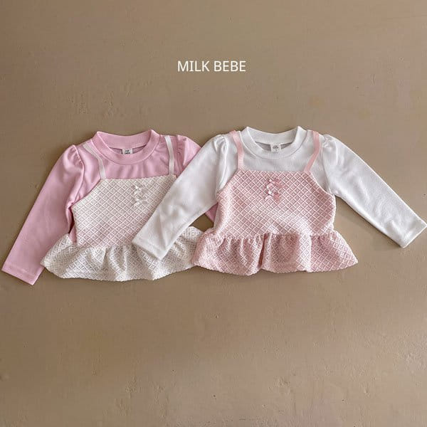 Milk Bebe - Korean Children Fashion - #kidsshorts - Mini Bell Tee