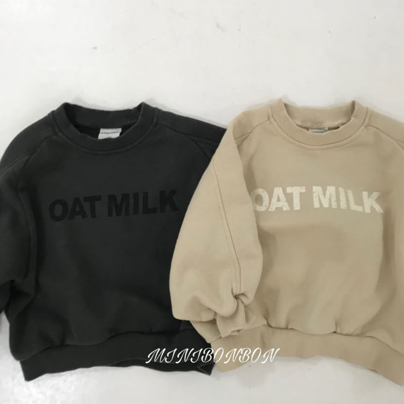 Mini Bongbong - Korean Children Fashion - #littlefashionista - Oat Milk Sweatshirt