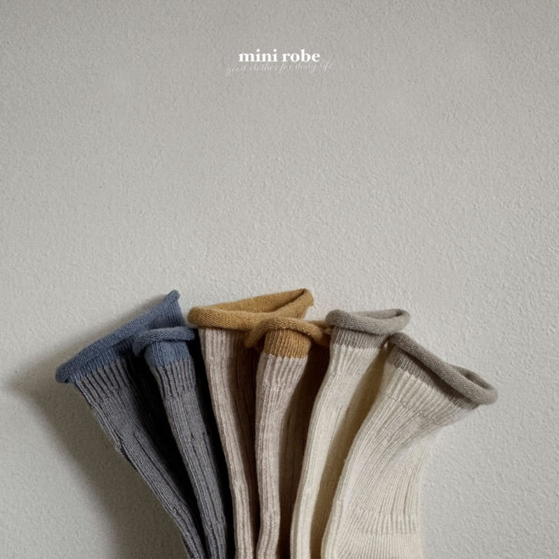 Mini Robe - Korean Baby Fashion - #babyoutfit - Bear Bell Socks Set - 3