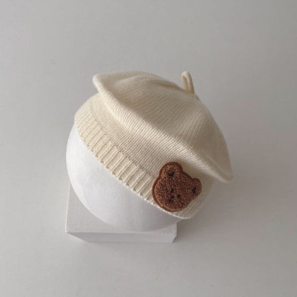 Miso - Korean Children Fashion - #fashionkids - Bear Knit Beret