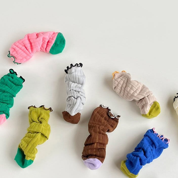 Miso - Korean Children Fashion - #littlefashionista - Point Shirring Socks  - 7