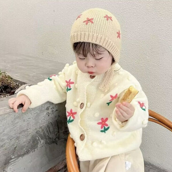 Miso - Korean Children Fashion - #stylishchildhood - Silver Bell Bonnet Hat