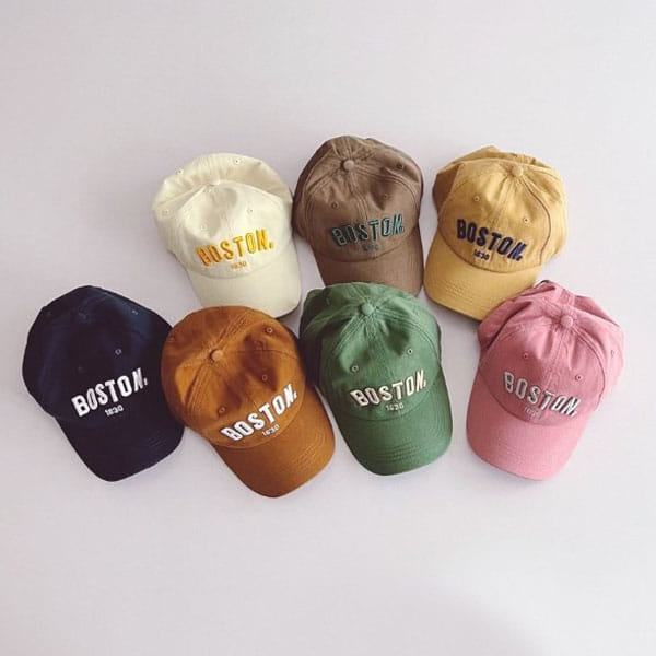 Miso - Korean Children Fashion - #todddlerfashion - Embroidery Boston Cap