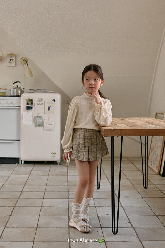 Mon Atelier - Korean Children Fashion - #Kfashion4kids - Check School Pants - 2