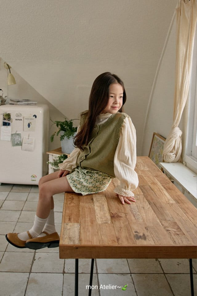 Mon Atelier - Korean Children Fashion - #Kfashion4kids - Scallop Vest - 6