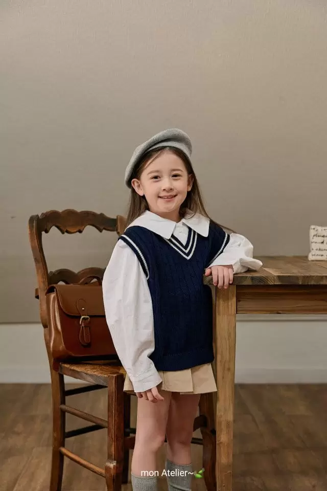 Mon Atelier - Korean Children Fashion - #childofig - Cable Vest - 10