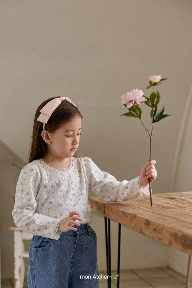 Mon Atelier - Korean Children Fashion - #childofig - Petite Ribbon Tee - 4