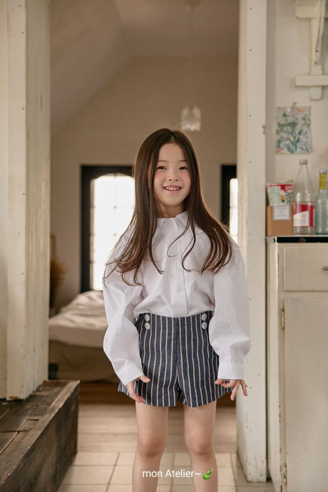 Mon Atelier - Korean Children Fashion - #fashionkids - Marine Shorts - 11