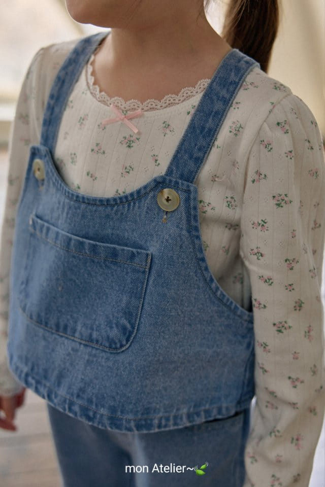 Mon Atelier - Korean Children Fashion - #kidsstore - Petite Ribbon Tee - 10