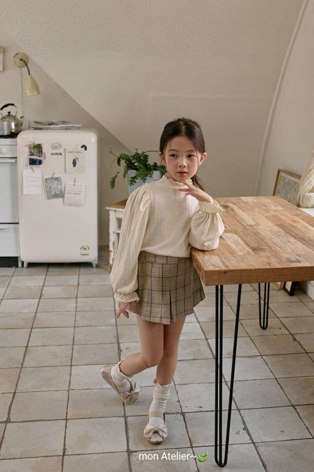 Mon Atelier - Korean Children Fashion - #littlefashionista - Check School Pants - 4