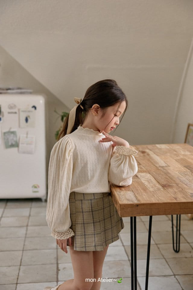 Mon Atelier - Korean Children Fashion - #prettylittlegirls - Check School Pants - 6