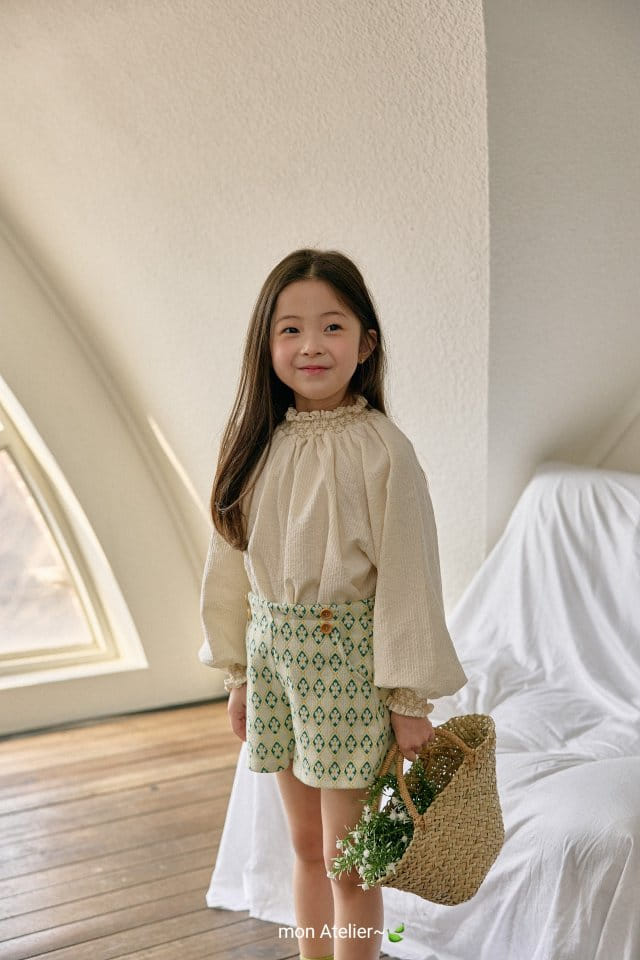 Mon Atelier - Korean Children Fashion - #todddlerfashion - Clover Shorts - 5