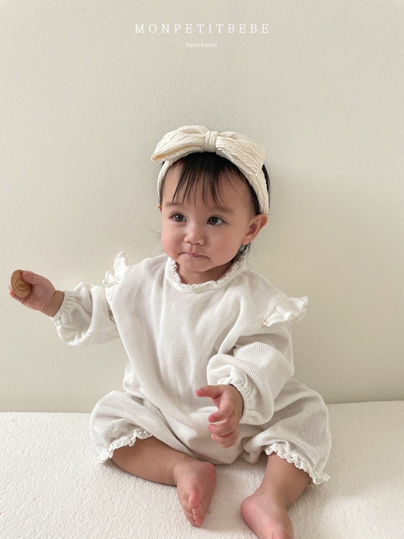 Mon Petit Bebe - Korean Baby Fashion - #babyboutiqueclothing - Soft Waffle Body Suit - 6