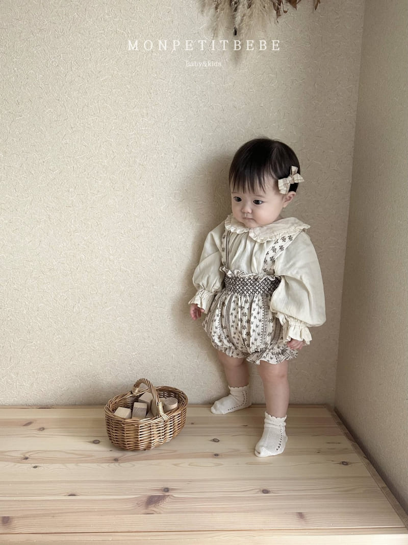 Mon Petit Bebe - Korean Baby Fashion - #babyfashion - Mane Smoke Romper - 10