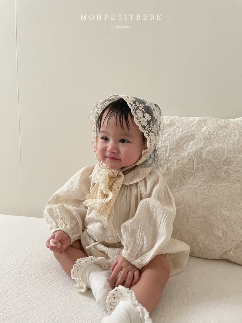 Mon Petit Bebe - Korean Baby Fashion - #babyoutfit - Ann Collar Top Bottom Set - 11