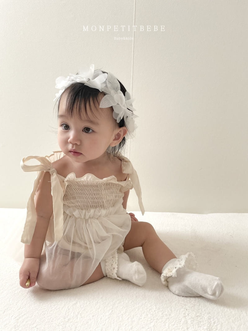 Mon Petit Bebe - Korean Baby Fashion - #onlinebabyshop - Sha Smoke Body Suit - 6