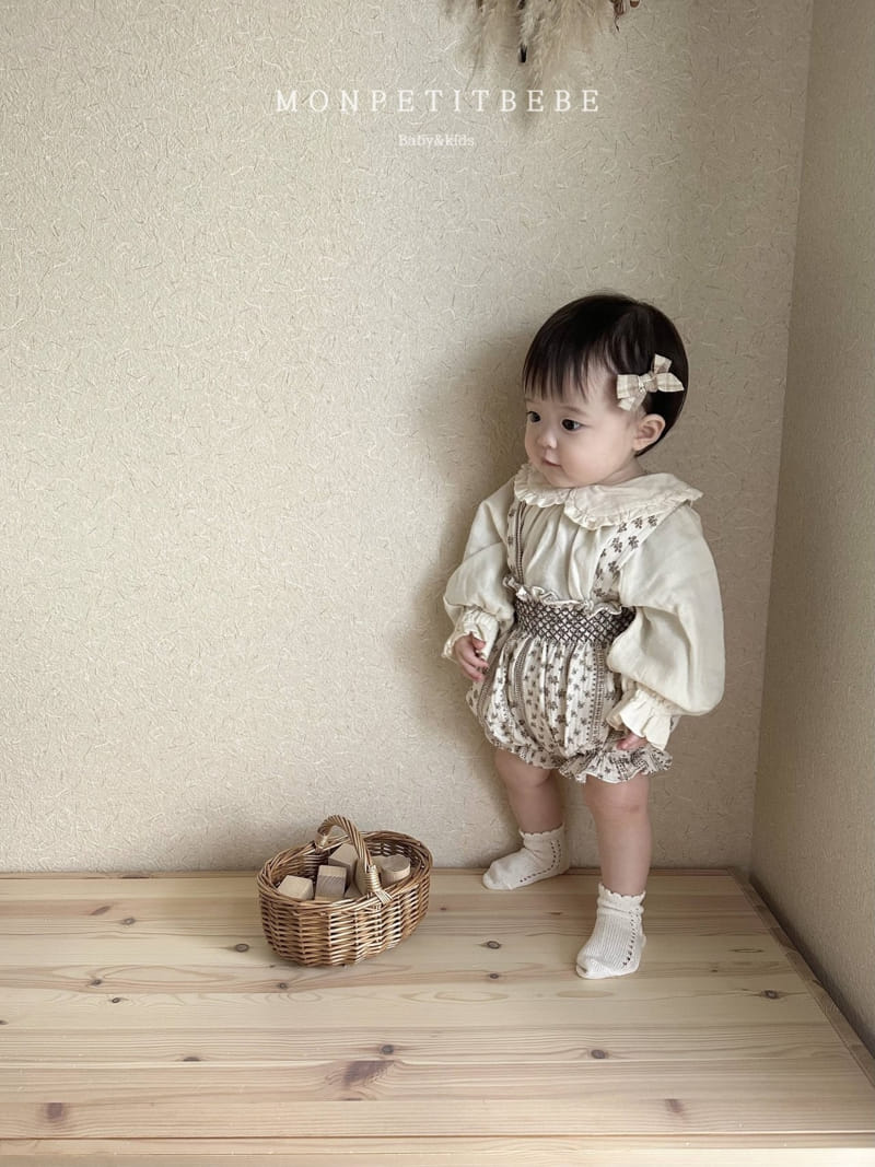 Mon Petit Bebe - Korean Baby Fashion - #smilingbaby - Mane Smoke Romper - 6