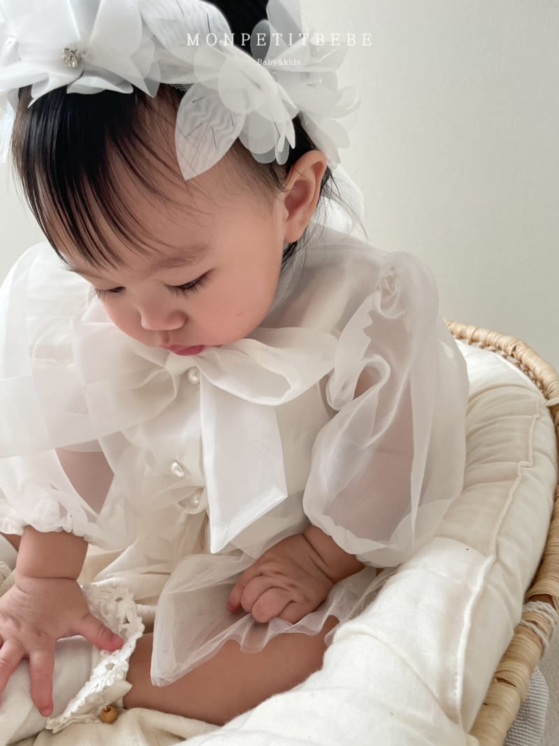 Mon Petit Bebe - Korean Baby Fashion - #smilingbaby - Organza Cardigan - 8