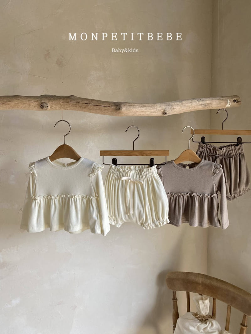 Mon Petit Bebe - Korean Children Fashion - #discoveringself - Ode Frill Top Bottom Set