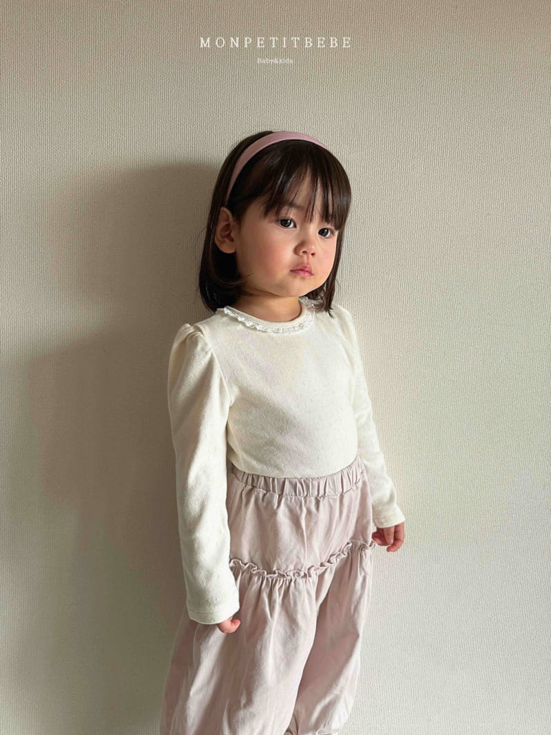 Mon Petit Bebe - Korean Children Fashion - #minifashionista - Moeen Eyelet Tee - 7