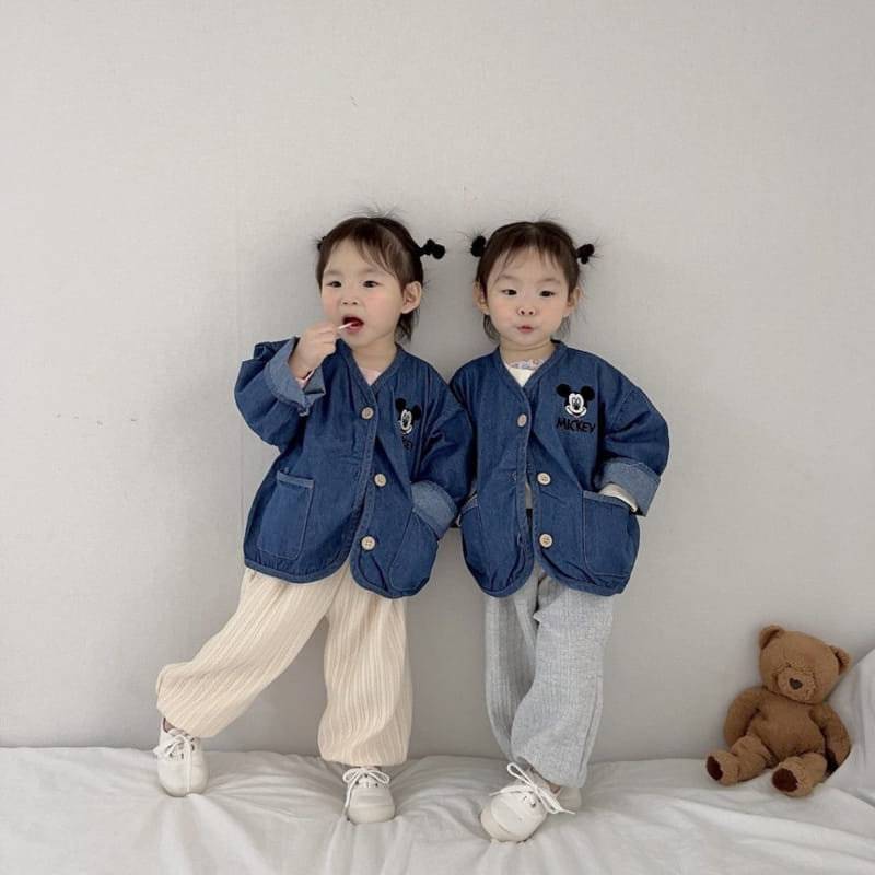 Moran - Korean Children Fashion - #childofig - M Denim Jacket - 2