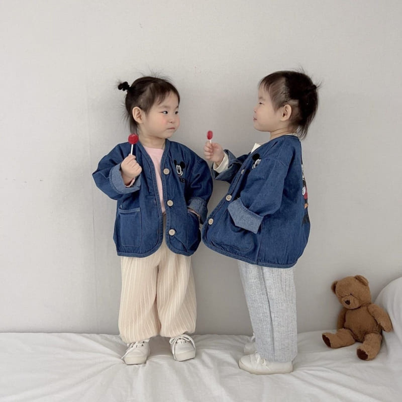 Moran - Korean Children Fashion - #discoveringself - M Denim Jacket - 5