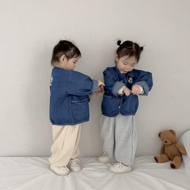 Moran - Korean Children Fashion - #fashionkids - M Denim Jacket - 6