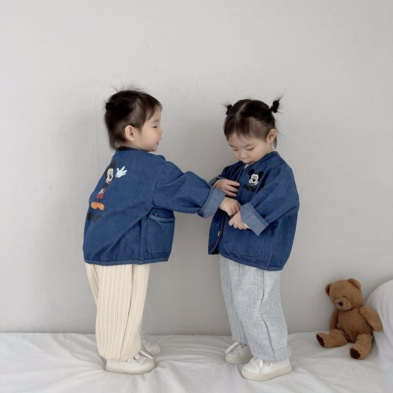 Moran - Korean Children Fashion - #kidsshorts - M Denim Jacket - 7